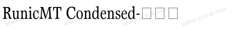 RunicMT Condensed字体转换